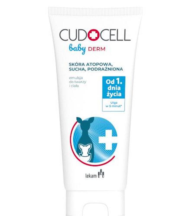 Cudocell Baby Derm Emulsja do twarzy i ciała, 180 ml - ważny do 2025-09-30