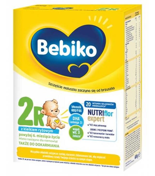 Bebiko 2R Nutriflor Expert Mleko następne z kleikiem ryżowym dla niemowląt powyżej 6. miesiąca życia, 600 g - ważny do 2025-09-22