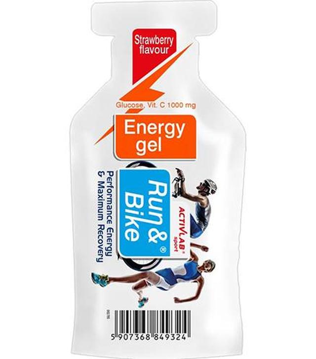 ActivLab Sport Run & Bike Energy Gel Żel energetyczny o smaku truskawki - 40 g - cena, opinie, stosowanie