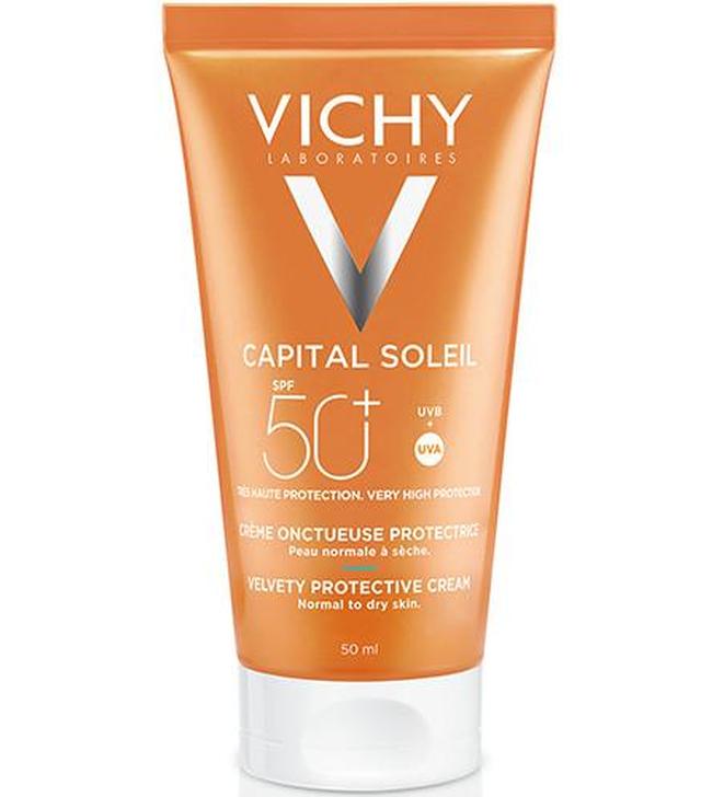 VICHY CAPITAL SOLEIL Aksamitny krem do twarzy SPF50 - 50 ml - cena, stosowanie, opinie