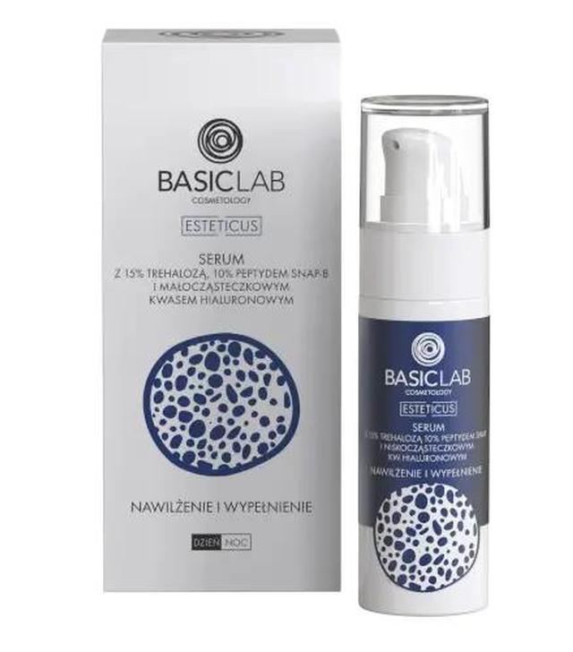 Basiclab Esteticus serum z 15% trehalozą, peptydem 10% i kwasem hialuronowym, 30 ml
