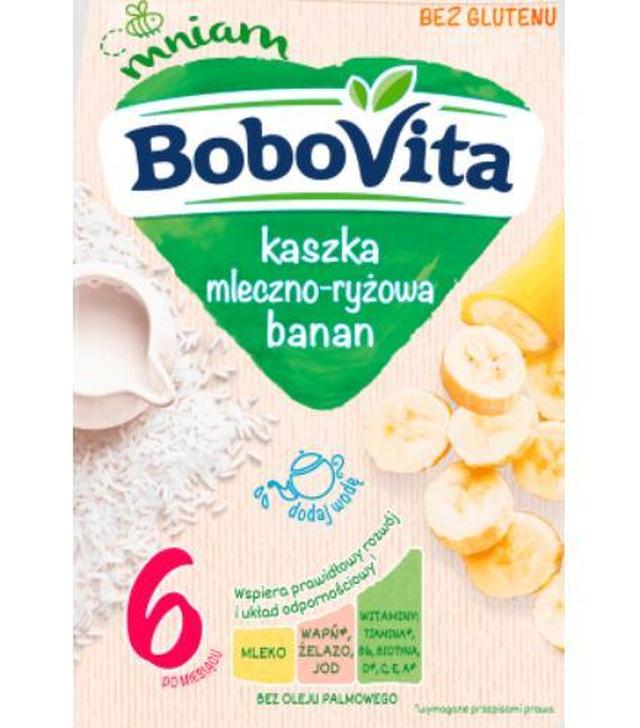 BOBOVITA Kaszka mleczno-ryżowa o smaku bananowym po 6 miesiącu, 230 g