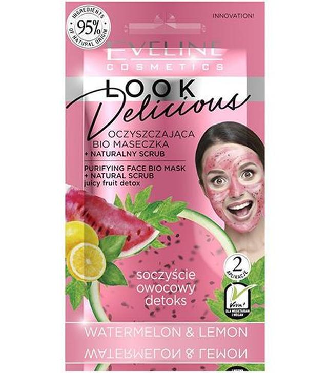 Eveline Cosmetics Look Delicious Oczyszczająca maseczka do twarzy z naturalnym peelingiem, 10 ml