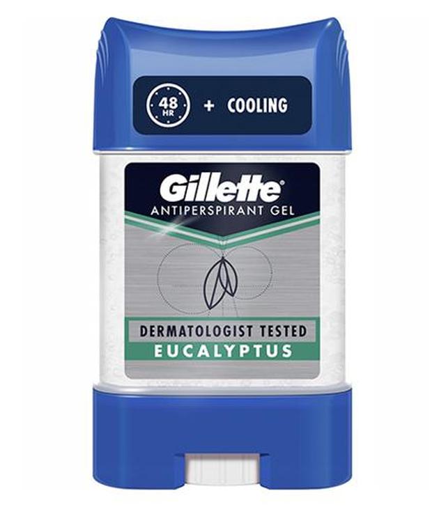 Gillette Antiperspirant Gel Eucalyptus Antyperspirant w żelu dla mężczyzn, 70 ml, cena, opinie, wskazania