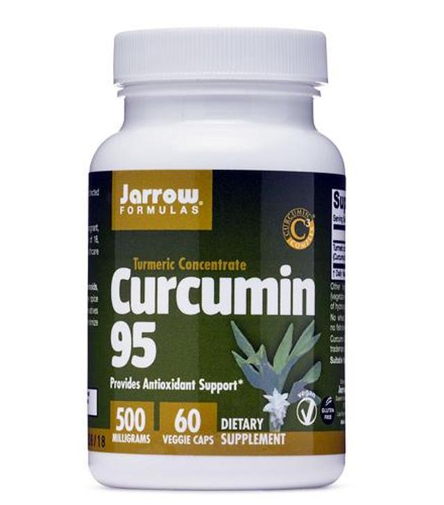 JARROW FORMULAS Curcumin 95 - 60 kaps. - wspomaga pracę wątroby, na stany zapalne - cena, stosowanie, opinie  - ważny do 2025-09-30