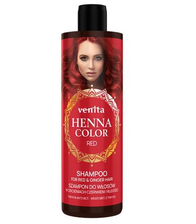 VENITA Color Szampon Red do włosów w odcieniach czerwieni i rudości, 300 ml