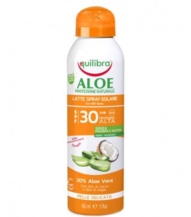 Equilibra Aloesowe mleczko do opalania w sprayu SPF30, 150 ml