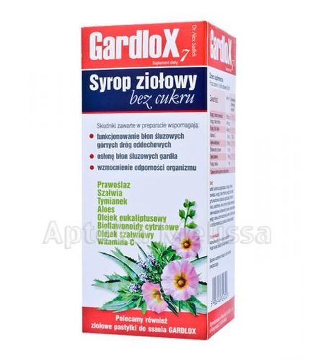 GARDLOX Syrop ziołowy bez cukru - 120 ml
