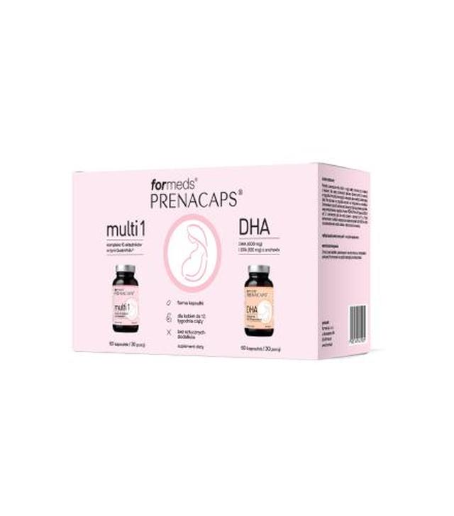 Prenacaps Multi 1, kapsułki, 60 sztuk + DHA, kapsułki, 60 sztuk ZESTAW