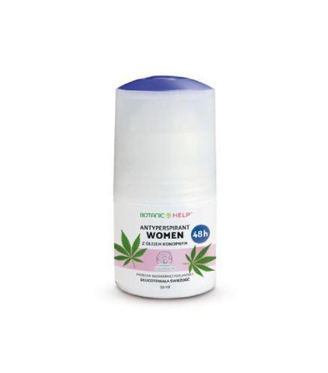 Botanic Help Antyperspirant WOMEN 48h z olejem konopnym ROLL-ON, 50 ml