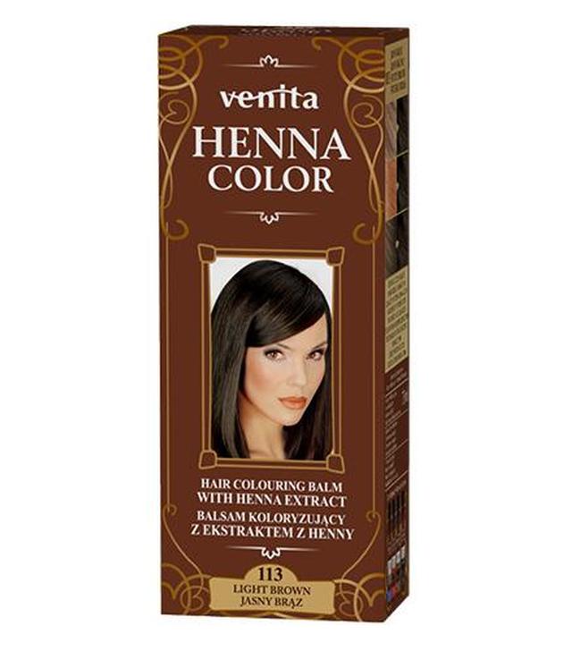 VENITA Henna Color Balsam Koloryzujący nr 113 Jasny Brąz, 75 ml