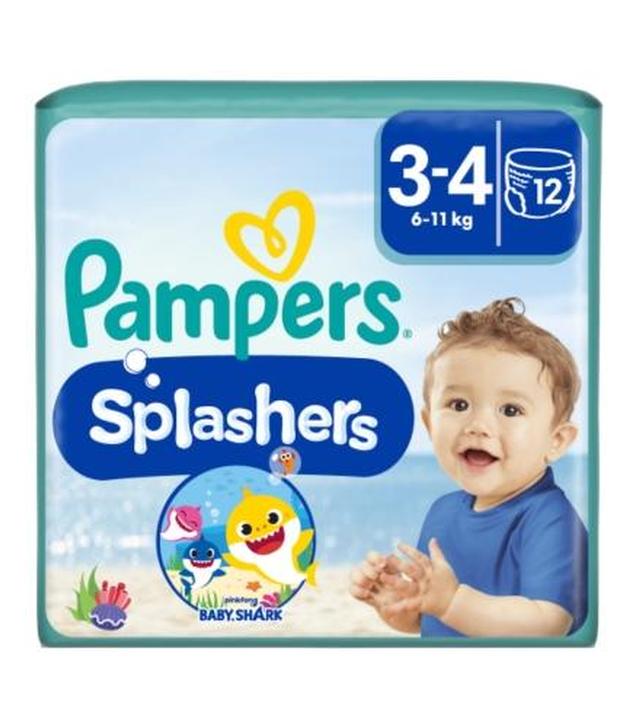 Pampers Splashers 3-4 jednorazowe pieluchomajtki do pływania 6-11 kg - 12 sztuk