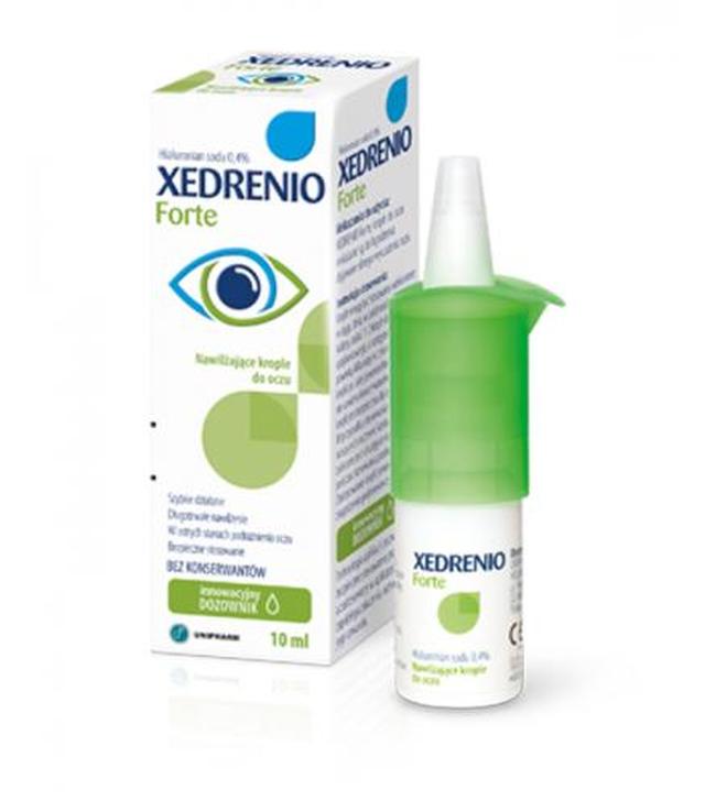 XEDRENIO FORTE Nawilżające krople do oczu 0,4% - 10 ml