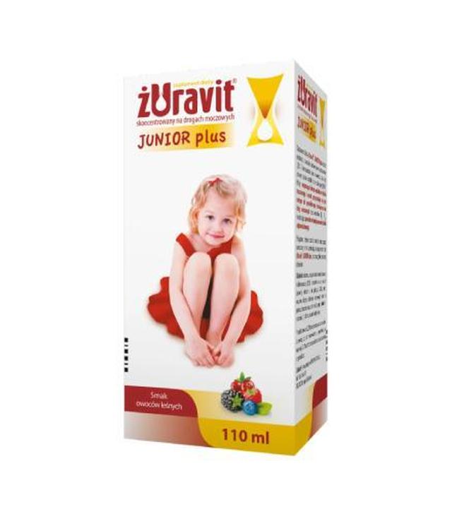 Żuravit Junior Plus, syrop, smak owoców leśnych, 110 ml