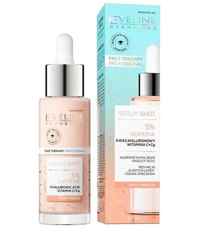 Eveline Cosmetics Serum Shot Energizująca Kuracja do skóry wokół oczu 5% kofeina, 30 ml, cena, wskazania, właściwości
