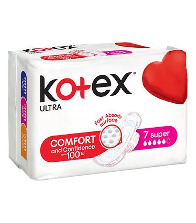 Kotex Super Ultra Podpaski, 7 szt., cena, opinie, właściwości