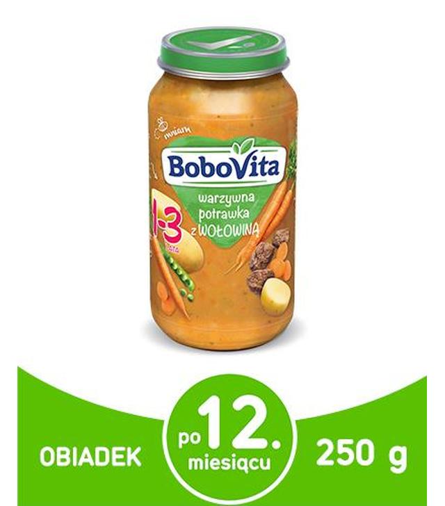 BOBOVITA Warzywna potrawka z wołowiną 1-3 lata - 250 g - cena, opinie