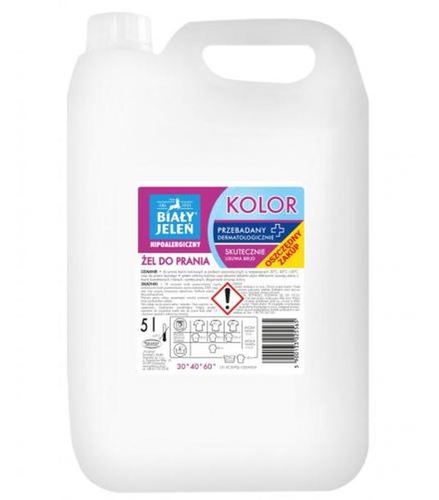 Biały Jeleń, hipoalergiczny żel do prania kolor, 5 l