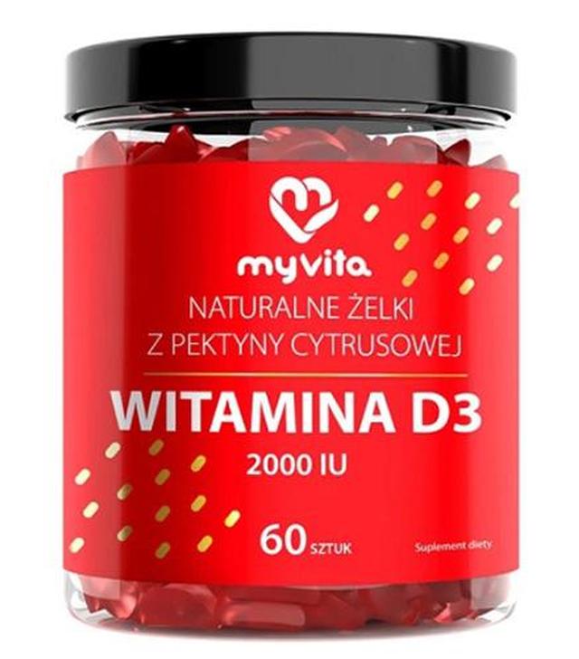 MyVita Witamina D3 Naturalne Żelki dla dorosłych, 60 sztuk