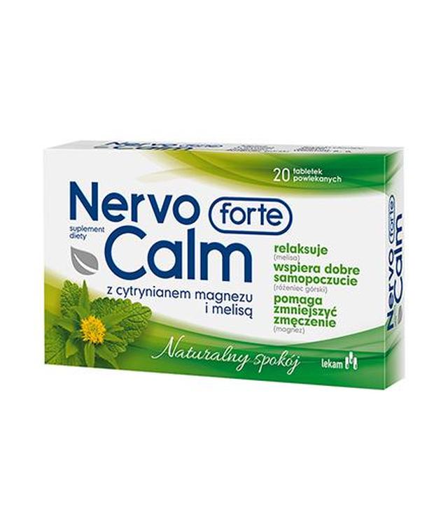 NervoCalm Forte z cytrynianem magnezu 20 tabletek powlekanych