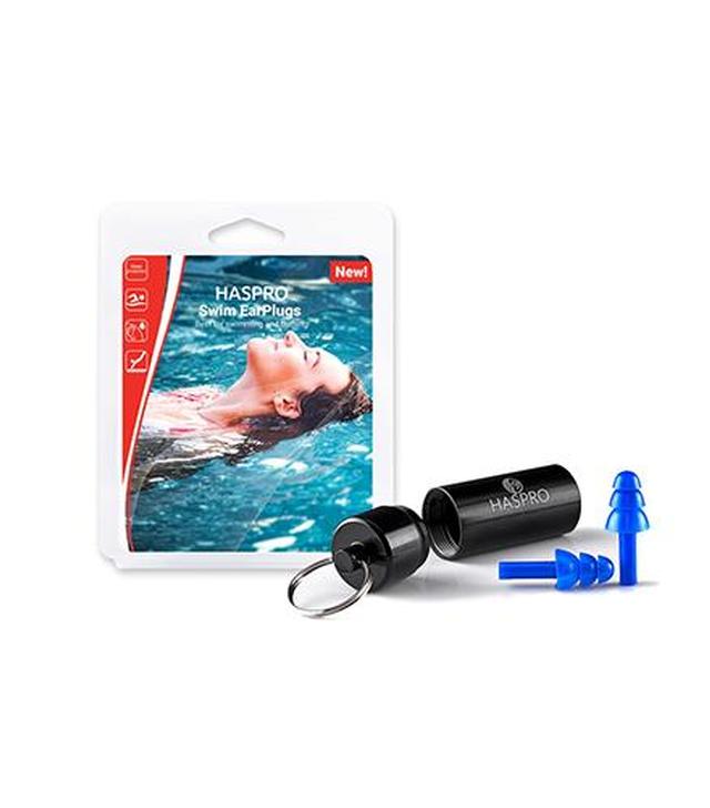 Haspro Swim Earplugs Zatyczki do uszu wielokrotnego użytku w celu zapewnienia optymalnej ochrony przed wodą - 1 para - cena, opinie, działanie