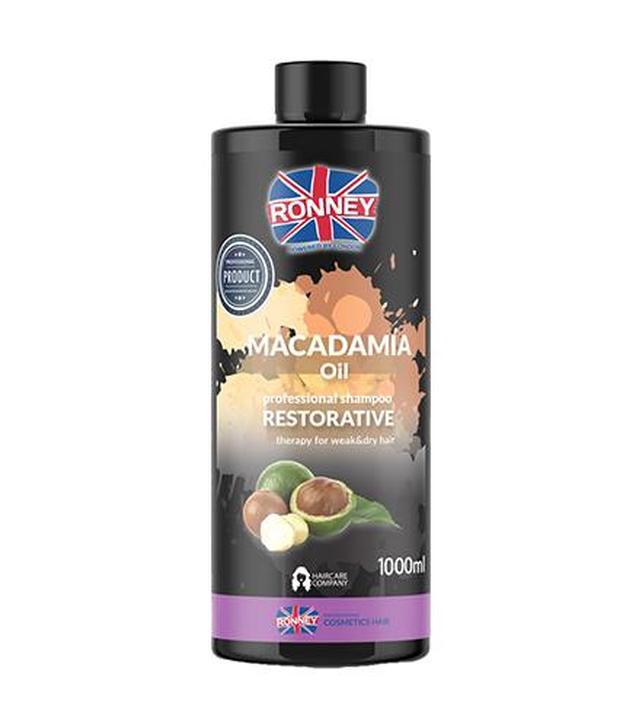 Ronney Professional Shampoo Macadamia Oil Restorative Therapy Szampon wzmacniający do włosów suchych i osłabionych, 300 ml