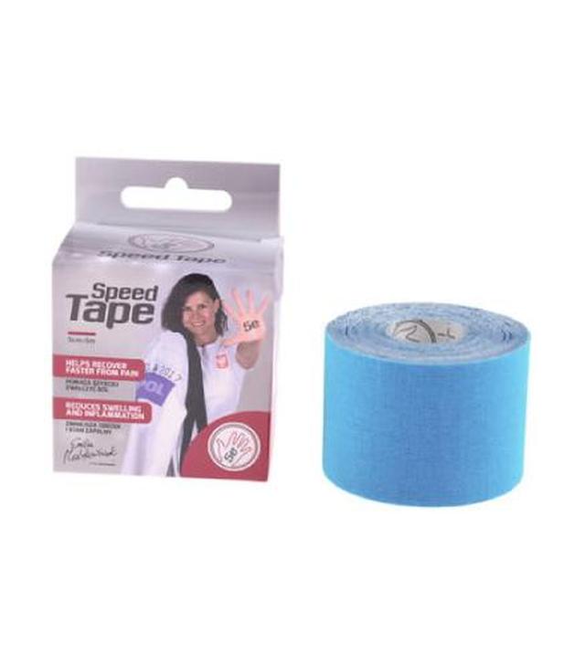 Taśma kinezjologiczna Speed Tape niebieska, 5 cm x 5 m, 1 sztuka