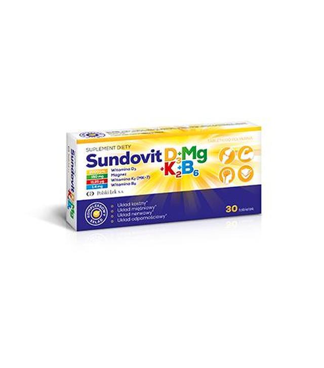 Sundovit D3 + MG + K2 + B6 - 30 tabl. - cena, opinie, właściwości - ważny do 2024-08-31
