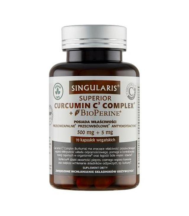 SINGULARIS SUPERIOR CURCUMIN C3 COMLEX + BIOPERINE - 70 kaps.