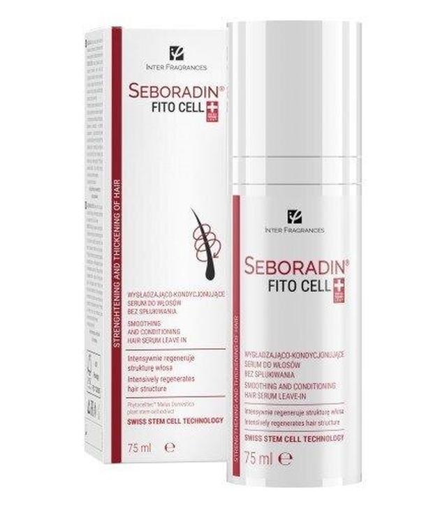 Seboradin Fito Cell Serum do włosów wygładzająco-kondycjonujące bez spłukiwania, 75 ml