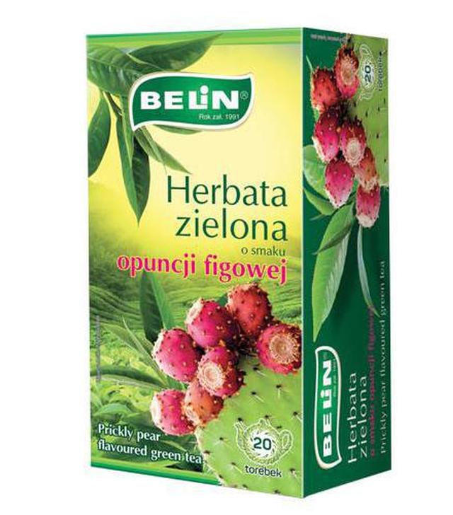 Belin Herbata zielona o smaku opuncji figowej, 20 x 1,75 g