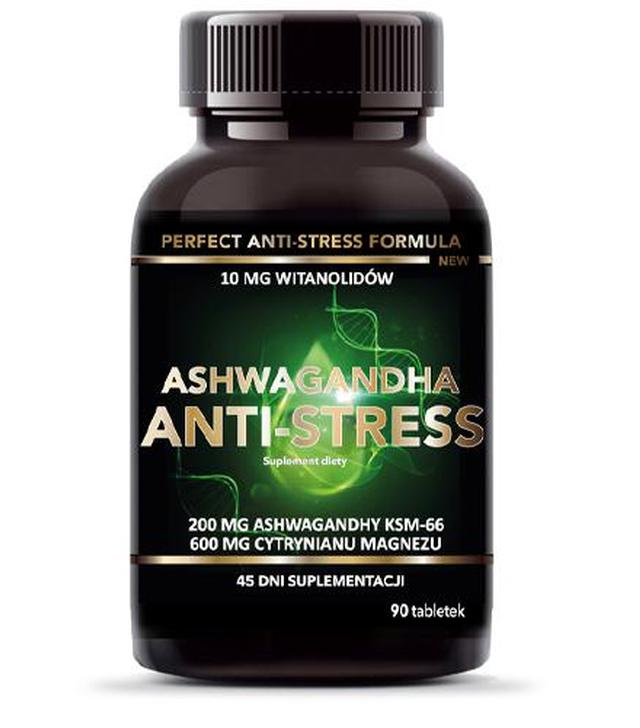 Intenson Ashwagandha Anti-Stress, 90 tabl., cena, wskazania, właściwości
