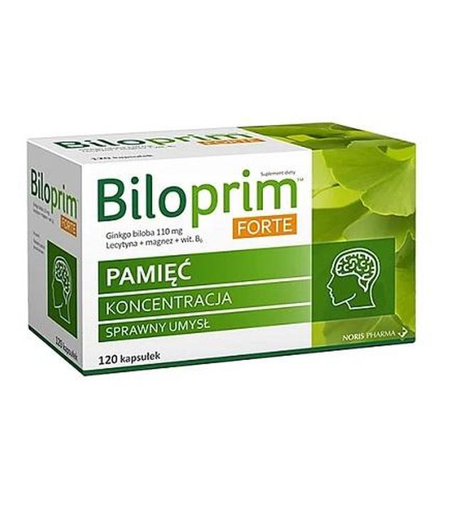 Biloprim Forte - 120 kaps. - Sprawność umysłowa - cena, opinie, wskazania