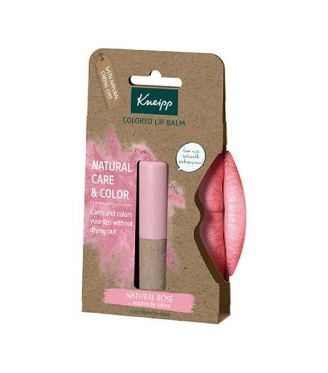 Kneipp Koloryzujący balsam do ust Natural Rose, 3,5 g