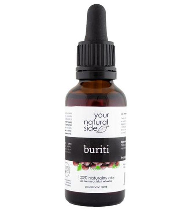 Your Natural Side Buriti 100% naturalny olej do twarzy, ciała i włosów - 30 ml - cena, opinie, stosowanie