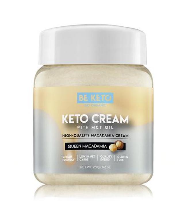 BeKeto KETO Queen Macadamia + MCT Oil, 250 g, cena, wskazania, właściwości - ważny do 2025-10-24
