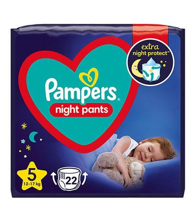 Pampers Night Pants 5 Junior Pieluchomajtki 12 - 17 kg, 22 sztuki