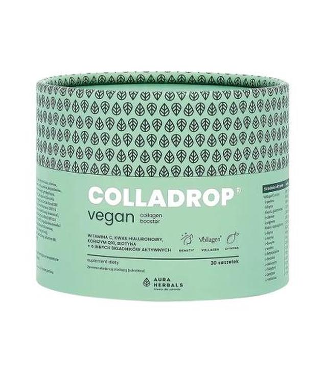 Colladrop Vegan Collagen Booster Vollagen, 2000 mg, saszetki, 30 sztuk
