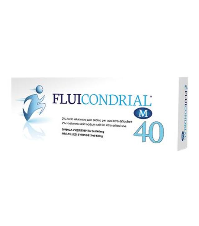 FLUICONDRIAL M 40 mg/2 ml 2% kwasu hialuronowego - 1 szt. - cena, opinie, wskazania