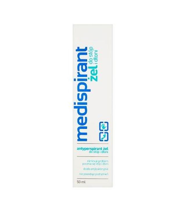 MEDISPIRANT Antyperspirant żel do stóp i dłoni, 50 ml - 1023938 - uszkodzone opakowanie