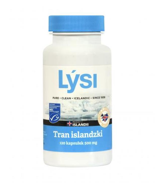 Lysi Tran Islandzki 500 mg, 120 kapsułek