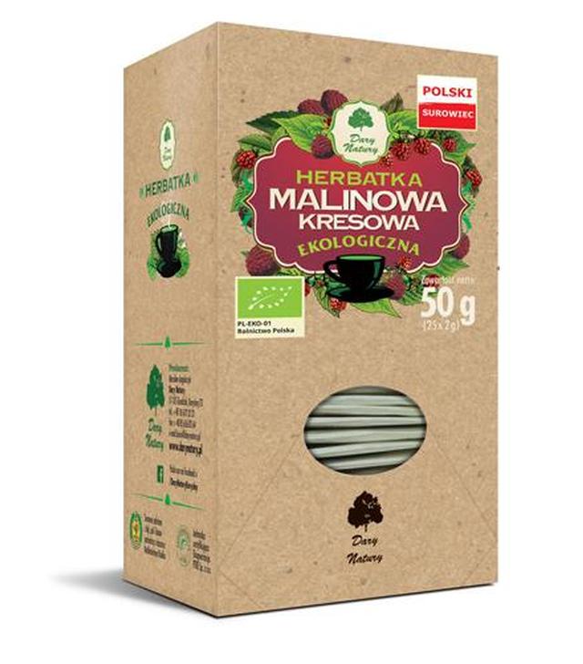Dary Natury Ekologiczna herbatka malinowa kresowa, 25 saszetek
