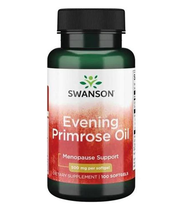 SWANSON Evening Primrose Oil 500 mg, 100 kapsułek