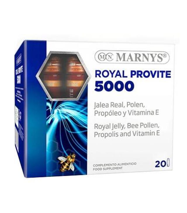 Marnys Royal Provite 5000 w okresach wzmożonej atywności fizycznej, 20 fiolek cena, opinie, właściwości