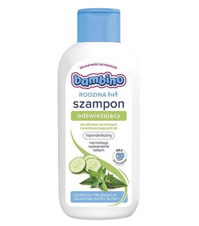 Bambino Rodzina Szampon odświeżający do włosów normalnych i przetłuszczających się - 400 ml - cena, opinie, skład