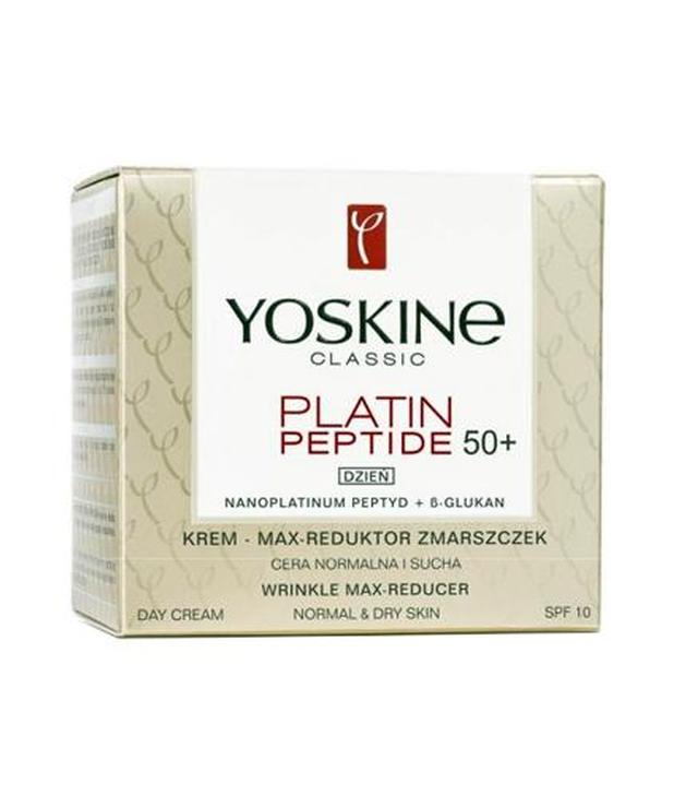 Yoskine Classic Platin peptide 50+ Krem max - reduktor zmarszczek na dzień skóra normalna i sucha - 50 ml - cena, opinie, właściwości