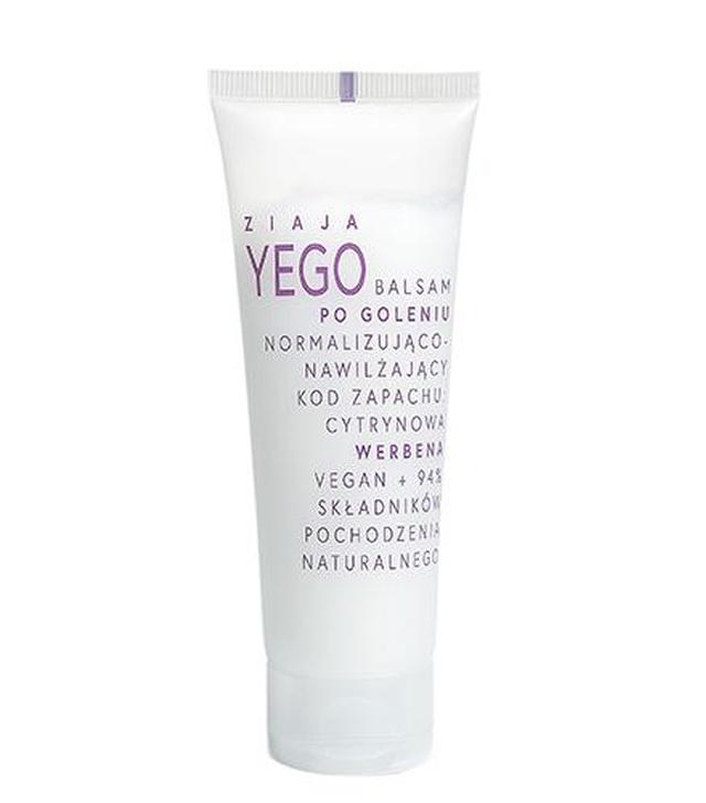 Ziaja Yego Balsam po goleniu normalizująco-nawilżający cytrynowa werbena, 80 ml, cena, opinie, wlaściwości