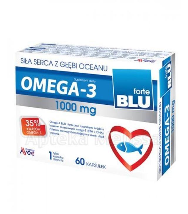AVEC PHARMA Omega 3 blu forte 1000 mg - 60 kaps. - cena, opinie, wskazania