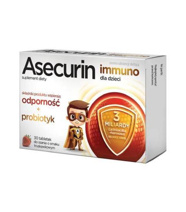 Asecurin immuno dla dzieci, 30 tabletek