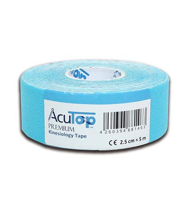 AcuTop Premium Kinesiology Tape 2,5 cm x 5 m niebieski, 1 szt., cena, wskazania, opinie